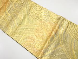 流水模様織り出し　袋帯